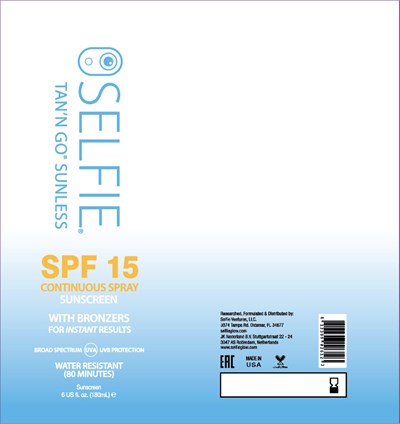 Selfie SPF 15 - Front.jpg SPF 15 Continuous Spray - Selfie SPF 15 Front